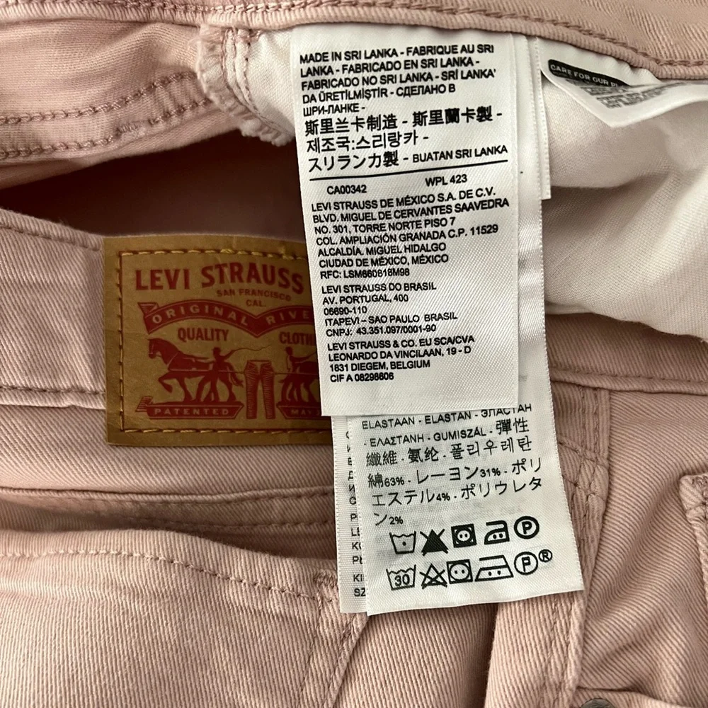 Levi's Classic Mid Rise Skinny - Pink Blush - Picture 4 of 5